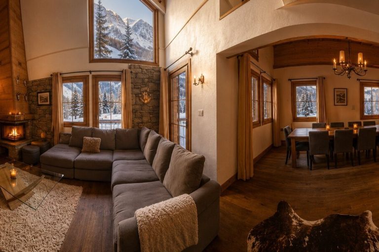 chalet neus living area